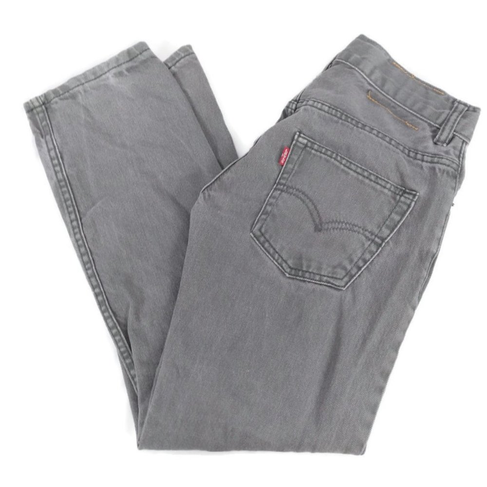 Levi's 511 Slim Fit Distressed Denim Jeans Gray